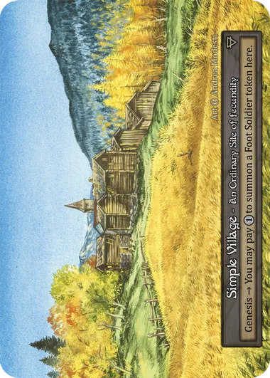 Simple Village — Alpha — Sorcery: Contested Realms