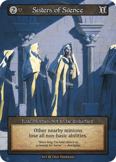 Sisters of Silence — Alpha — Sorcery: Contested Realms