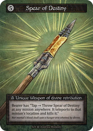 Spear of Destiny — Alpha — Sorcery: Contested Realms