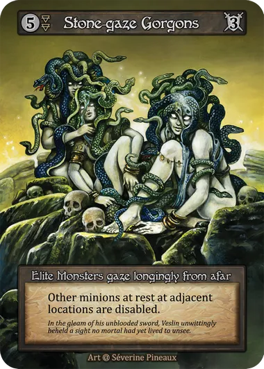 Stone-gaze Gorgons from Alpha - Sorcery: Contested Realm