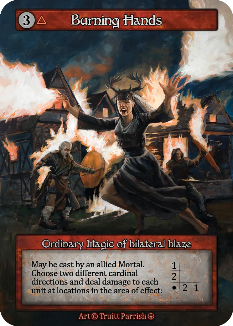 Burning Hands — Arthurian Legends — Sorcery: Contested Realms