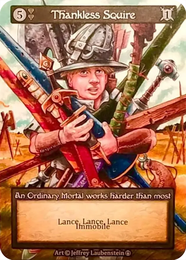 Thankless Squire — Arthurian Legends - Curios — Sorcery: Contested Realm