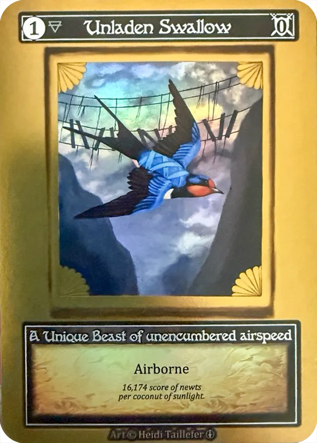 Unladen Swallow — Arthurian Legends - Curios — Sorcery: Contested Realm