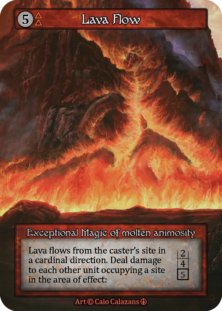 Lava Flow — Arthurian Legends — Sorcery: Contested Realms