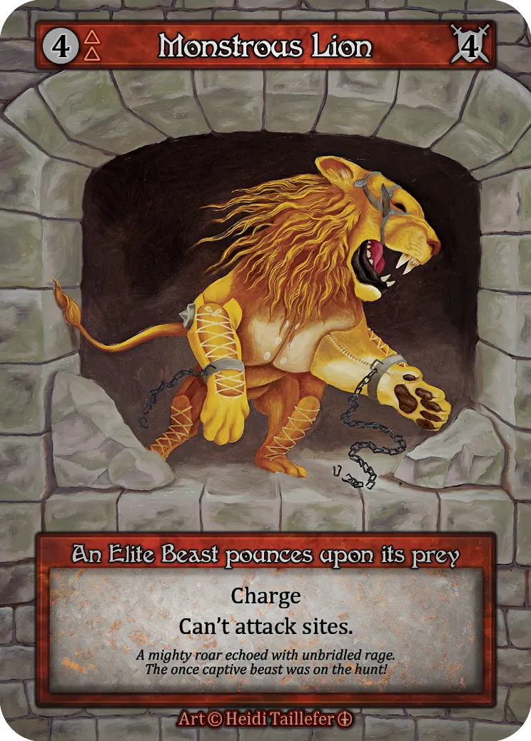 Monstrous Lion — Arthurian Legends — Sorcery: Contested Realms