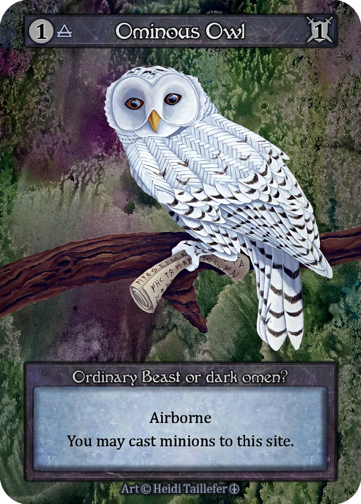 Ominous Owl — Arthurian Legends — Sorcery: Contested Realms