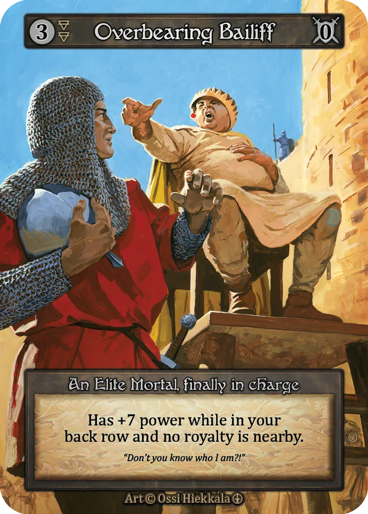 Overbearing Bailiff — Arthurian Legends — Sorcery: Contested Realms