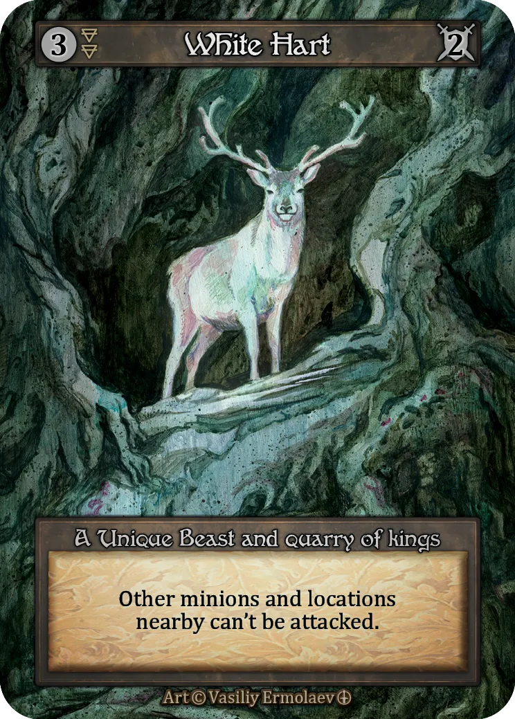White Hart from Arthurian Legends - Sorcery: Contested Realm