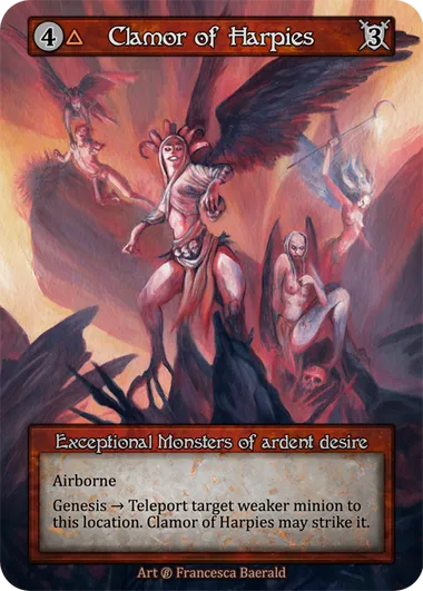 Clamor of Harpies — Beta — Sorcery: Contested Realms