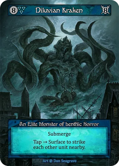 Diluvian Kraken — Beta — Sorcery: Contested Realms