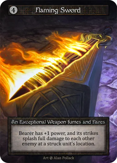 Flaming Sword — Beta — Sorcery: Contested Realm