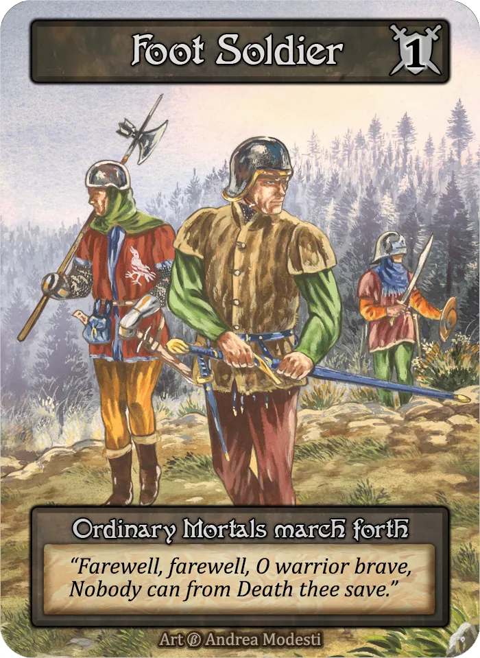 Foot Soldier 1 — Beta — Sorcery: Contested Realm