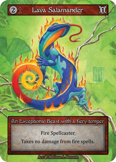 Lava Salamander — Beta — Sorcery: Contested Realm