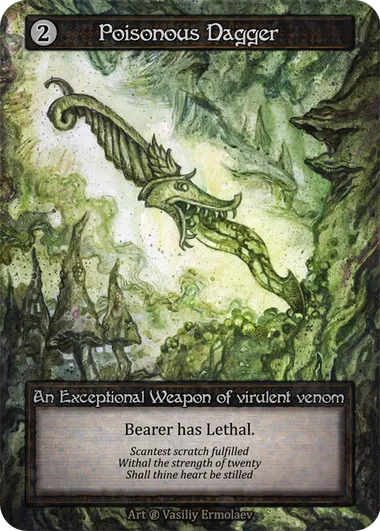 Poisonous Dagger — Beta — Sorcery: Contested Realms