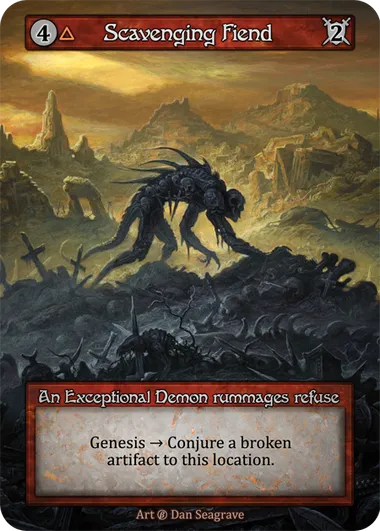Scavenging Fiend — Beta — Sorcery: Contested Realms