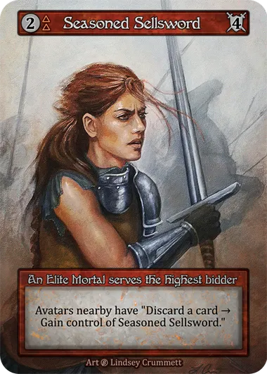 Seasoned Sellsword — Beta — Sorcery: Contested Realms
