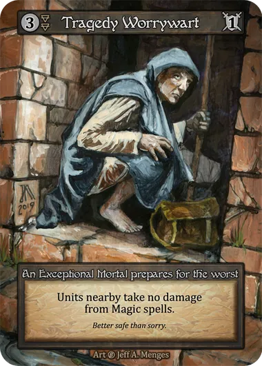 Tragedy Worrywart — Beta — Sorcery: Contested Realms