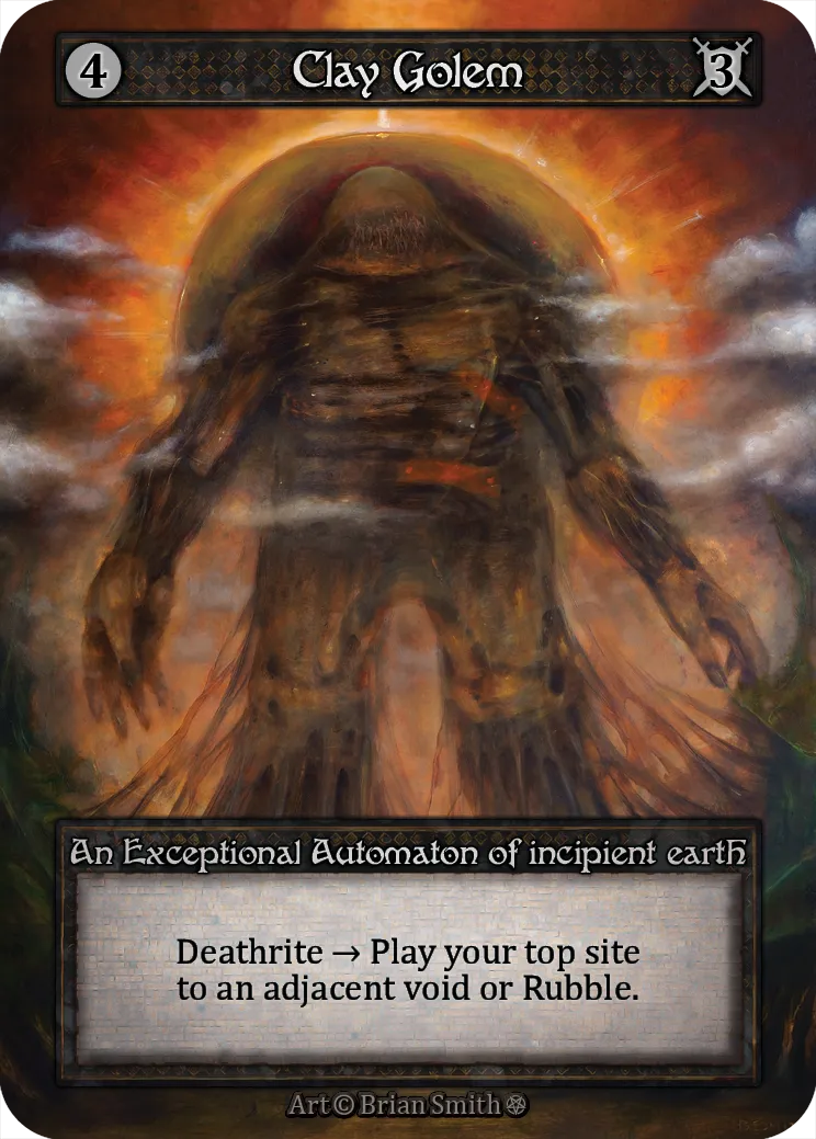 Clay Golem — Gothic — Sorcery: Contested Realms