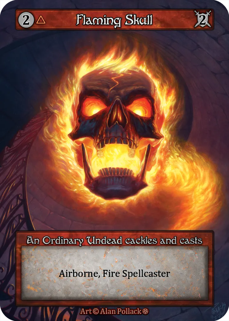 Flaming Skull — Gothic — Sorcery: Contested Realms