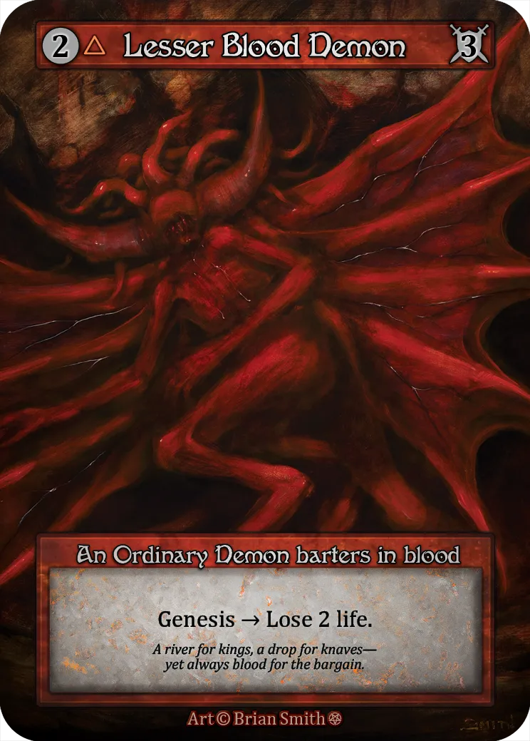 Lesser Blood Demon — Gothic — Sorcery: Contested Realms