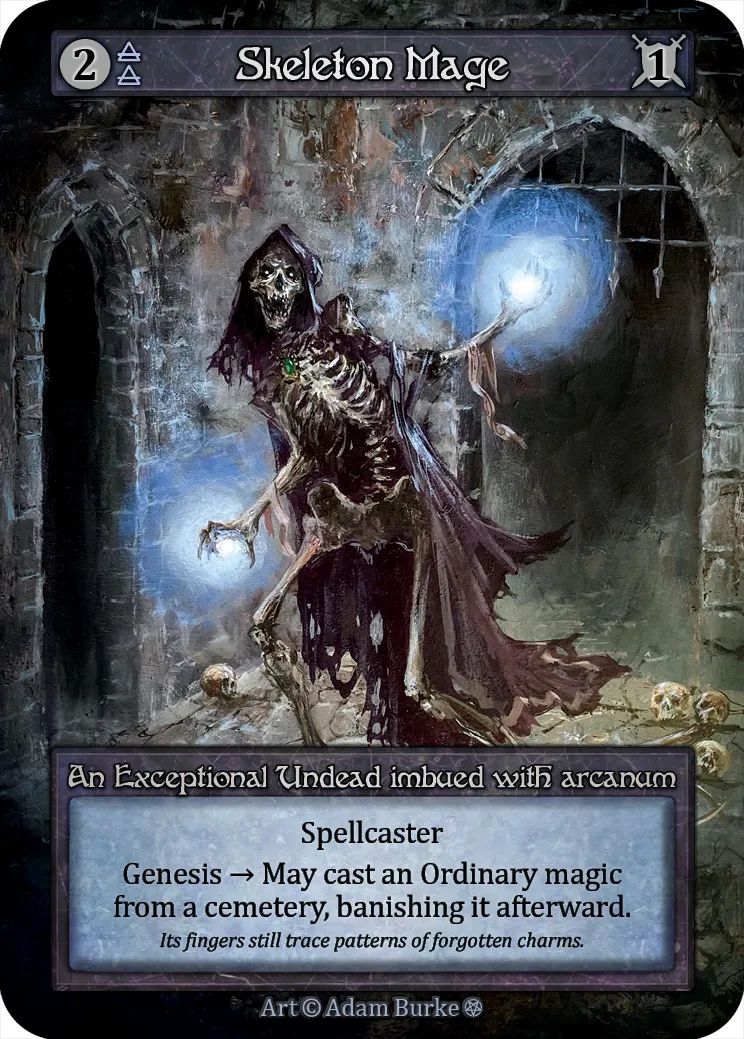 Skeleton Mage — Gothic — Sorcery: Contested Realms
