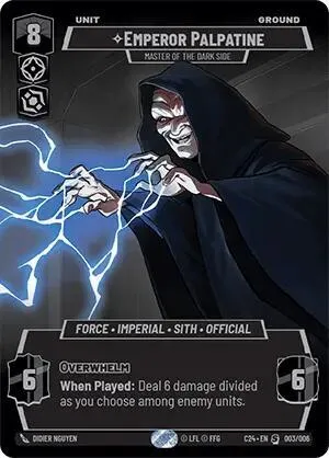 Empereur Palpatine - Maître Du Côté Obscur — 2024 Convention Exclusive — Star Wars: Unlimited