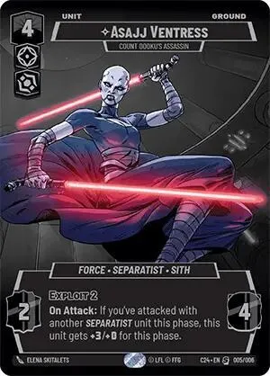 Asajj Ventress - Assassin Du Comte Dooku — 2024 Convention Exclusive — Star Wars: Unlimited