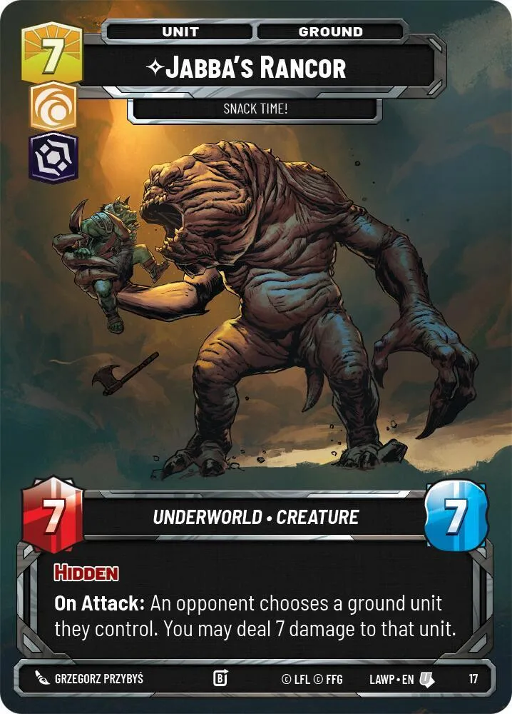 Jabba's Rancor - Snack Time! — A Lawless Time: Weekly Play Promos — Star Wars: Unlimited