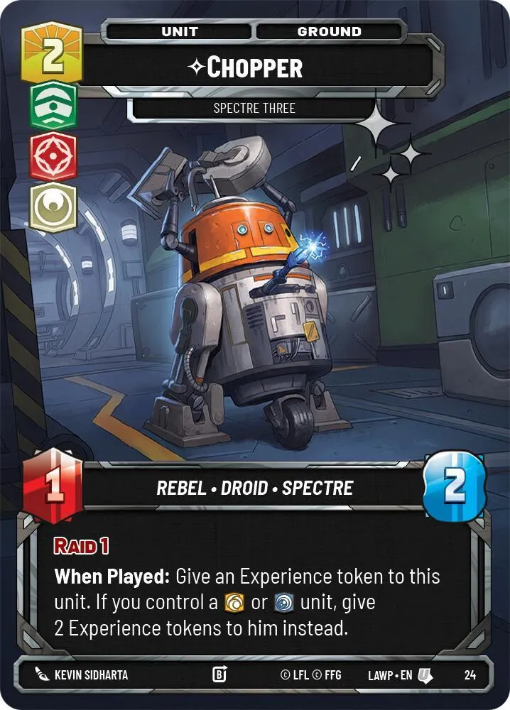 Chopper - Spectre Three — A Lawless Time: Weekly Play Promos — Star Wars: Unlimited
