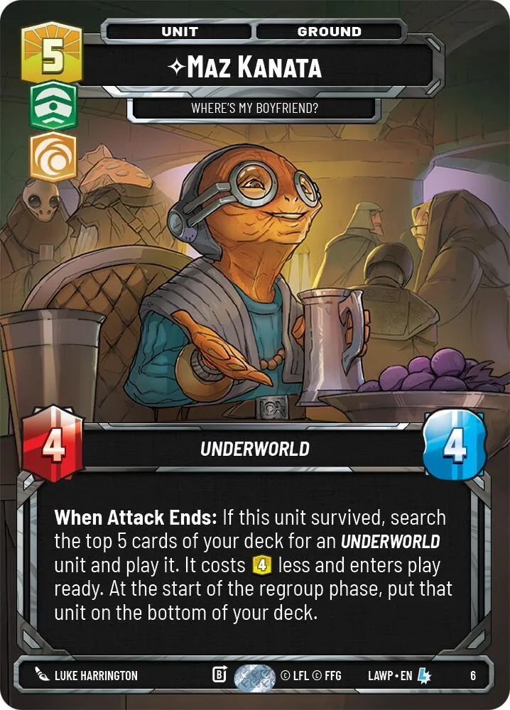 Maz Kanata - Where's My Boyfriend? — A Lawless Time: Weekly Play Promos — Star Wars: Unlimited