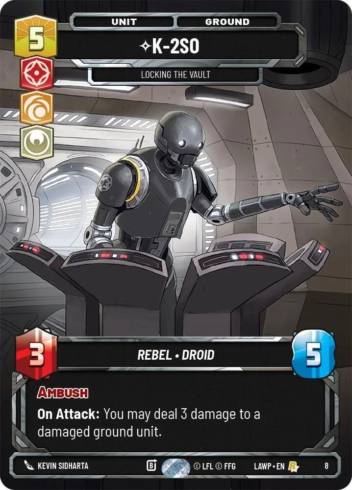 K-2S0 - Locking the Vault from A Lawless Time: Weekly Play Promos - Star Wars: Unlimited