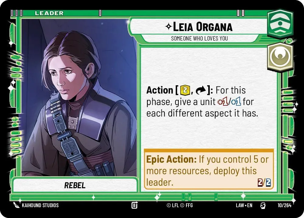 Leia Organa - Someone Who Loves You — A Lawless Time — Star Wars: Unlimited