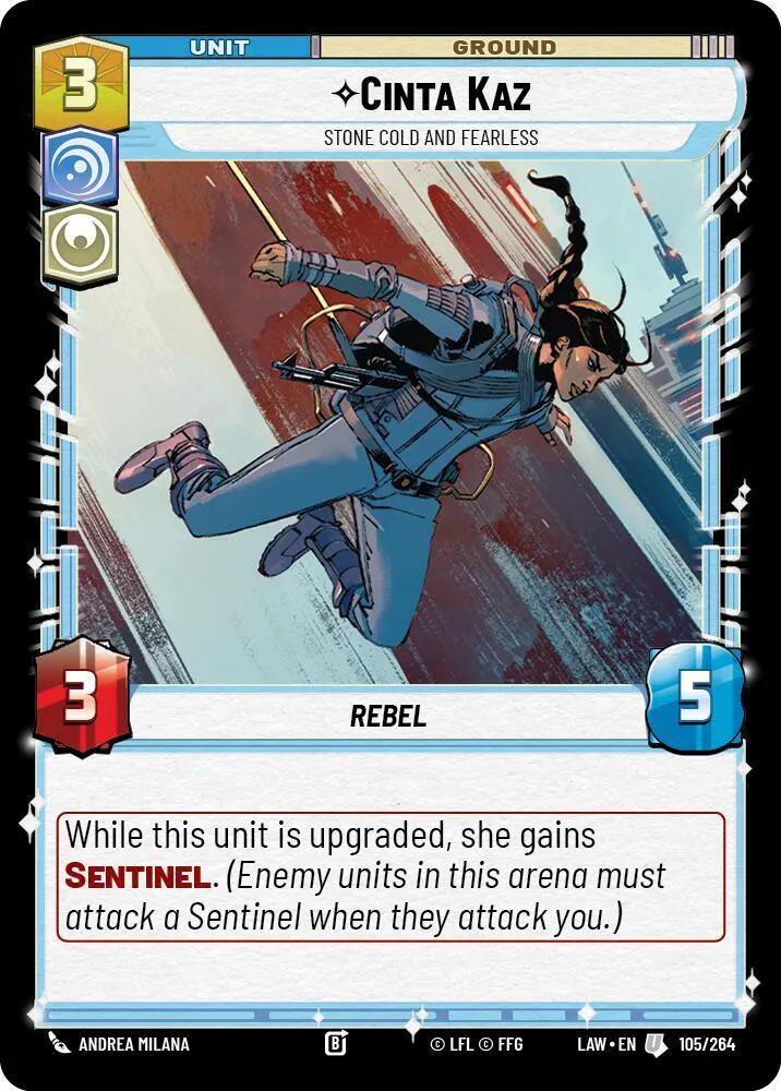 Cinta Kaz - Impassible Et Téméraire — A Lawless Time — Star Wars: Unlimited