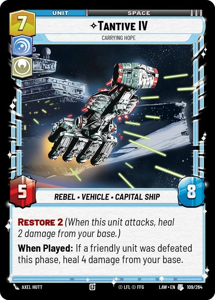 Tantive IV - Porteur D'Espoir — A Lawless Time — Star Wars: Unlimited