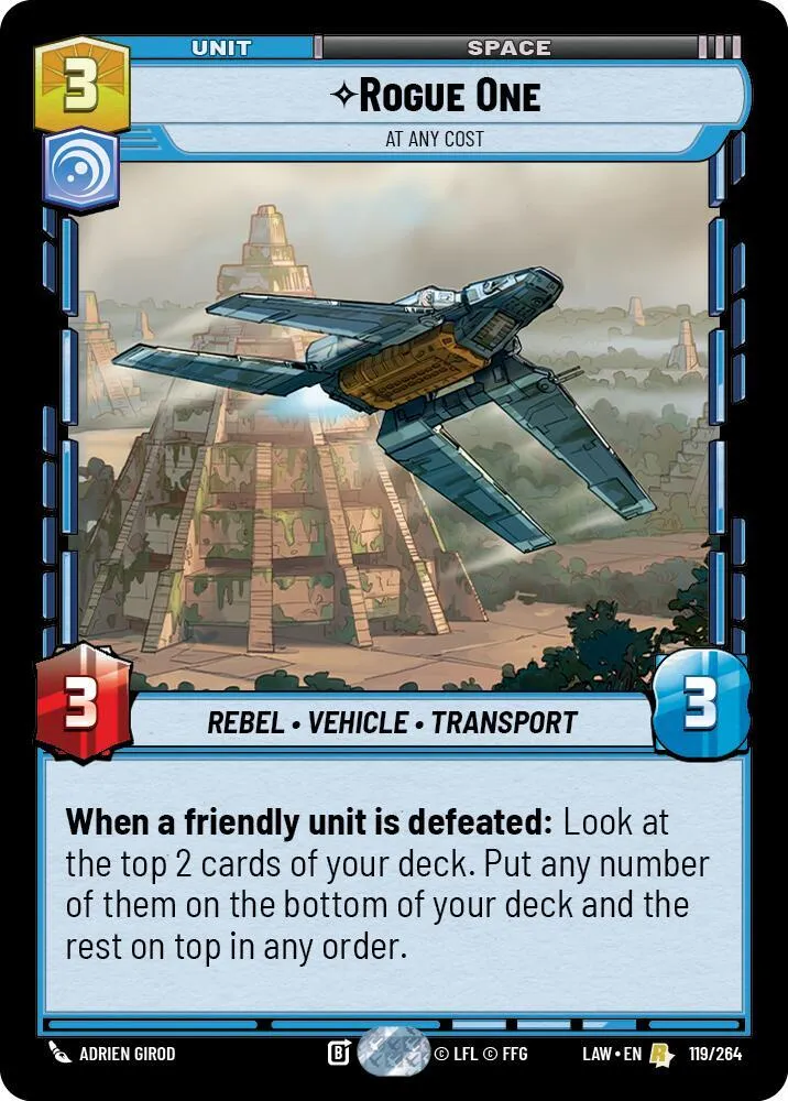 Rogue One - At Any Cost — A Lawless Time — Star Wars: Unlimited