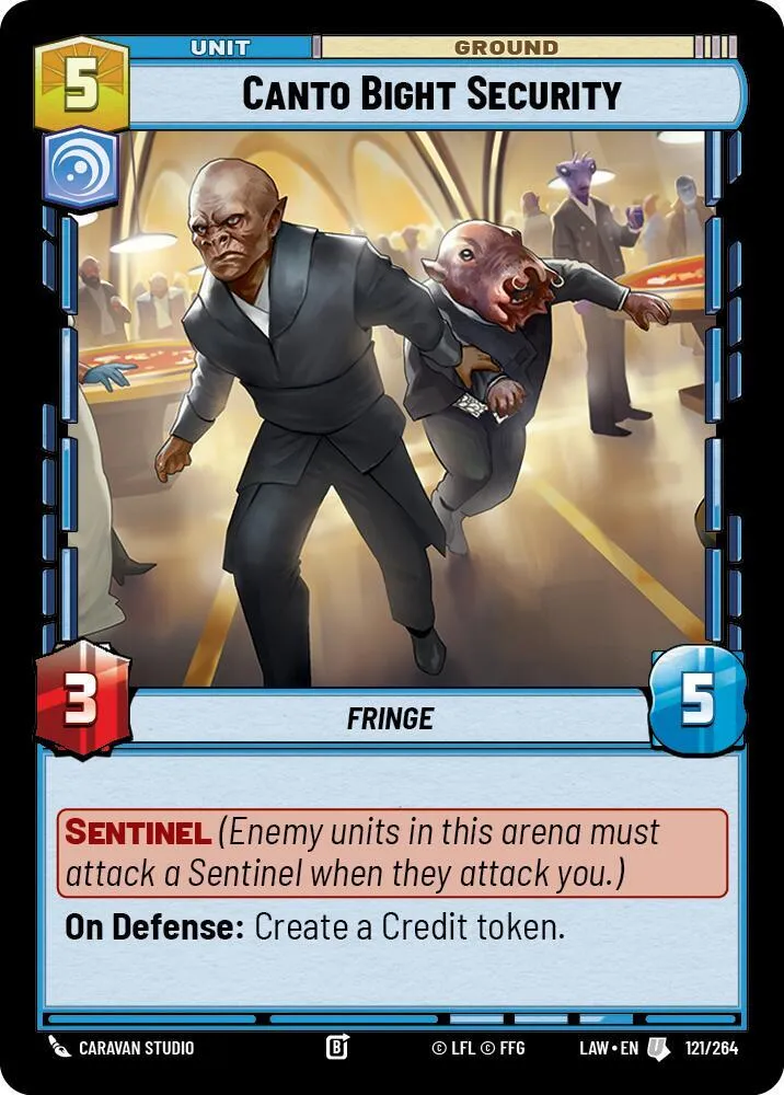 Sécurité de Canto Bight — A Lawless Time — Star Wars: Unlimited