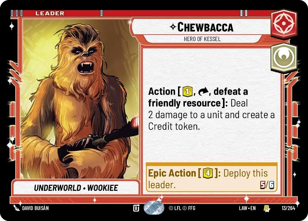 Chewbacca - Hero of Kessel — A Lawless Time — Star Wars: Unlimited