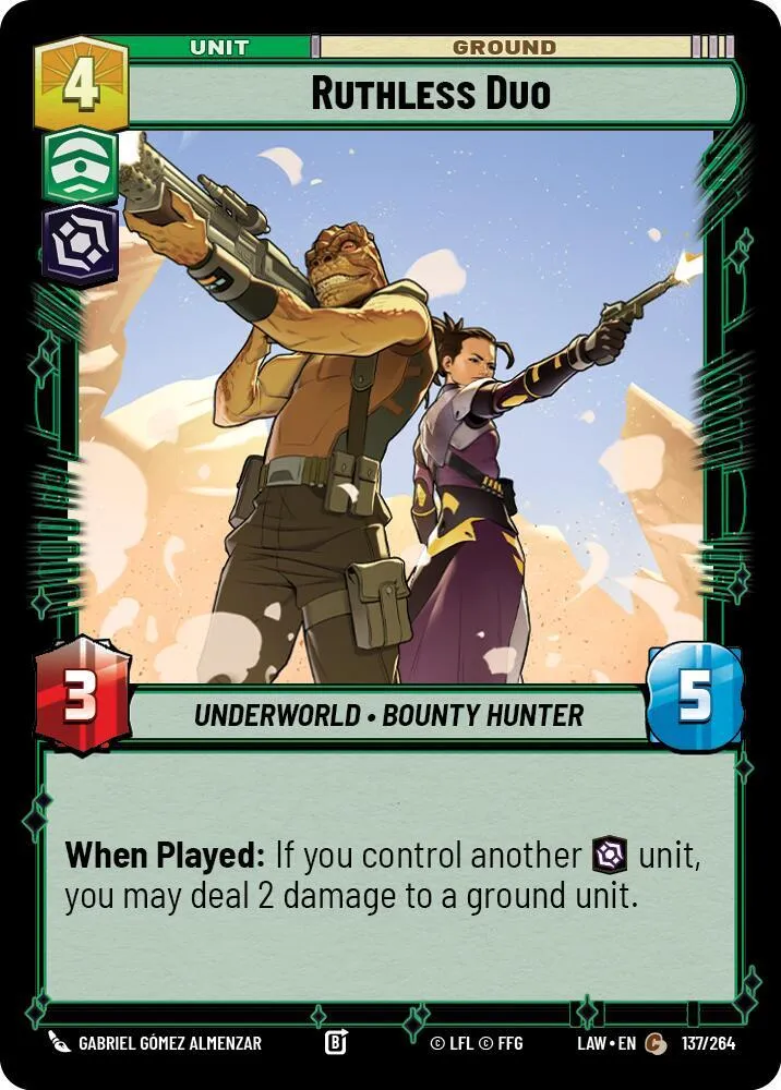 Duo Impitoyable — A Lawless Time — Star Wars: Unlimited