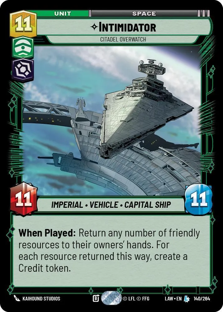 Intimidator - Citadel Overwatch — A Lawless Time — Star Wars: Unlimited