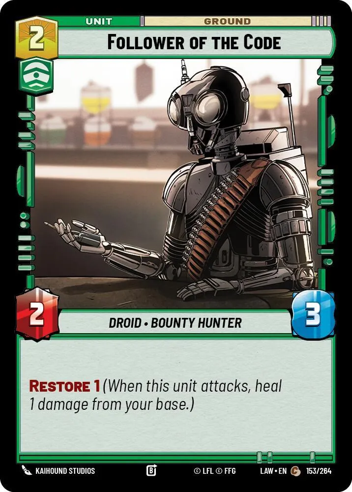 Adepte du Code — A Lawless Time — Star Wars: Unlimited