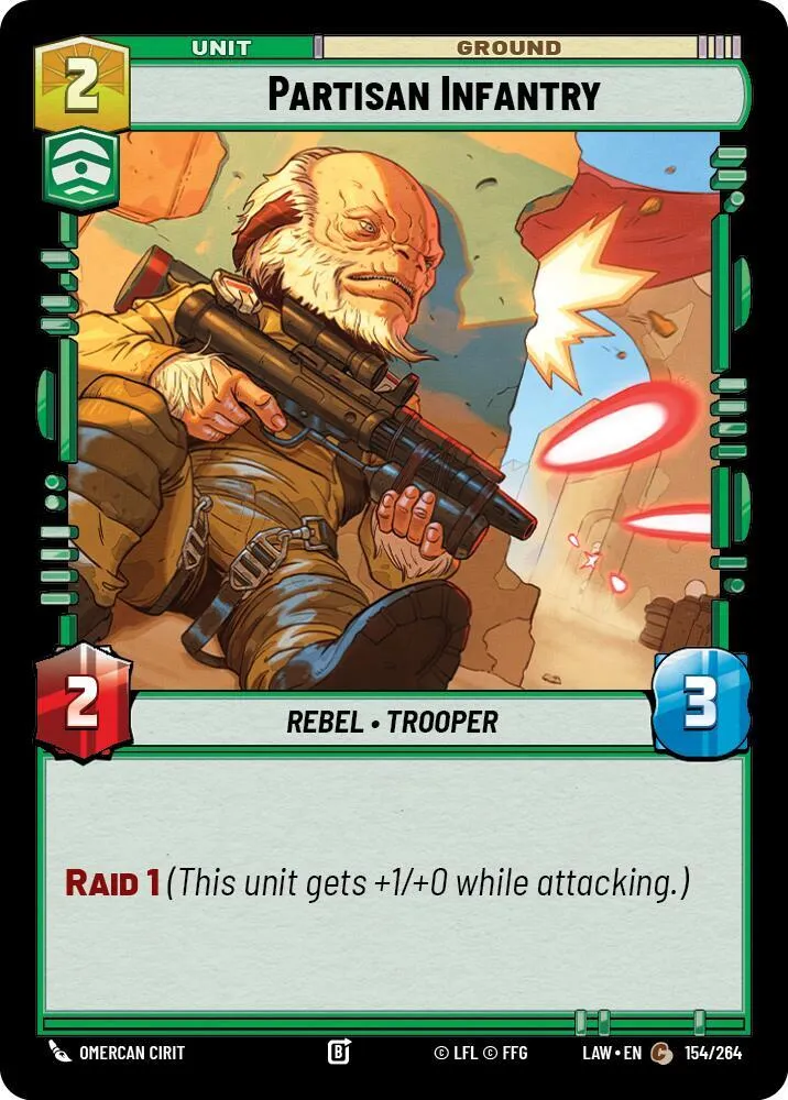 Infanterie Partisane — A Lawless Time — Star Wars: Unlimited