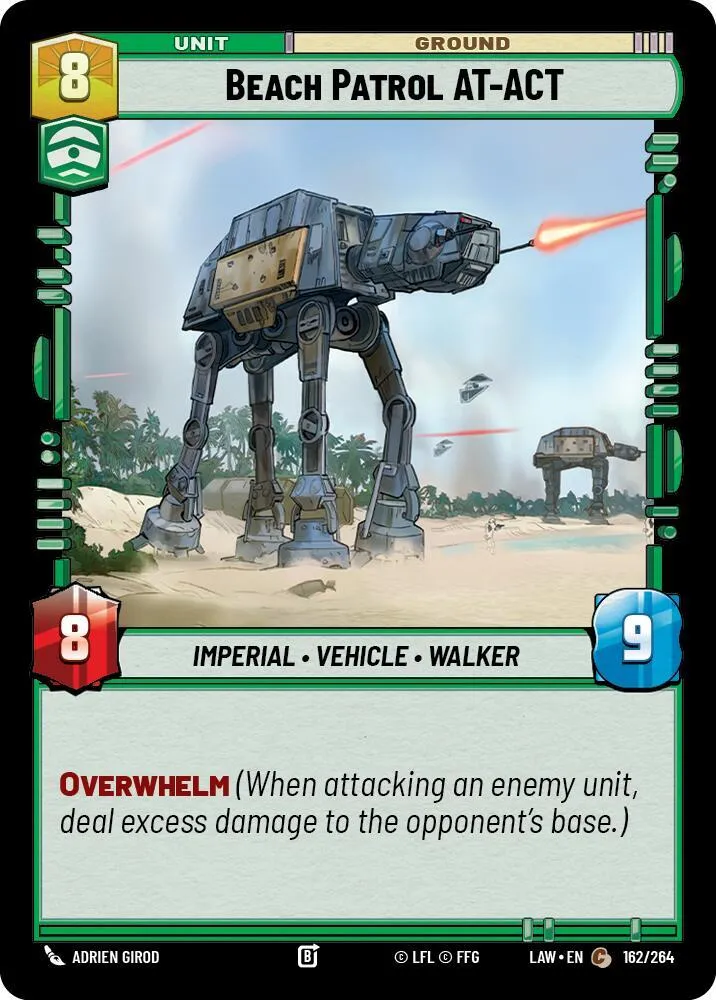 Beach Patrol AT-ACT from A Lawless Time - Star Wars: Unlimited