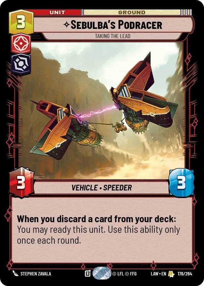 Sebulba's Podracer - Taking the Lead — A Lawless Time — Star Wars: Unlimited