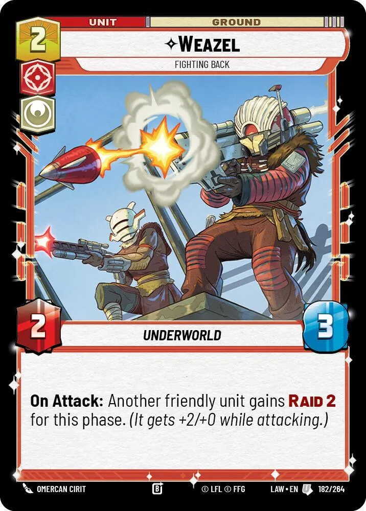 Weazel - Se Défend — A Lawless Time — Star Wars: Unlimited