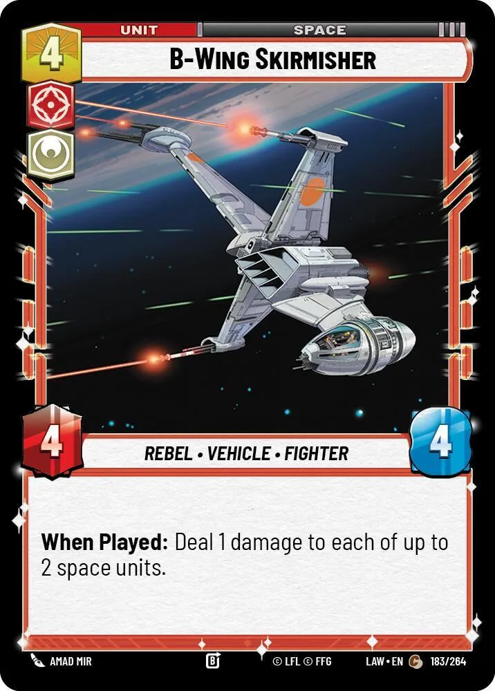 Tirailleur B-Wing — A Lawless Time — Star Wars: Unlimited