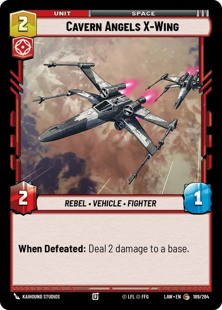 X-Wing des Anges des Cavernes — A Lawless Time — Star Wars: Unlimited