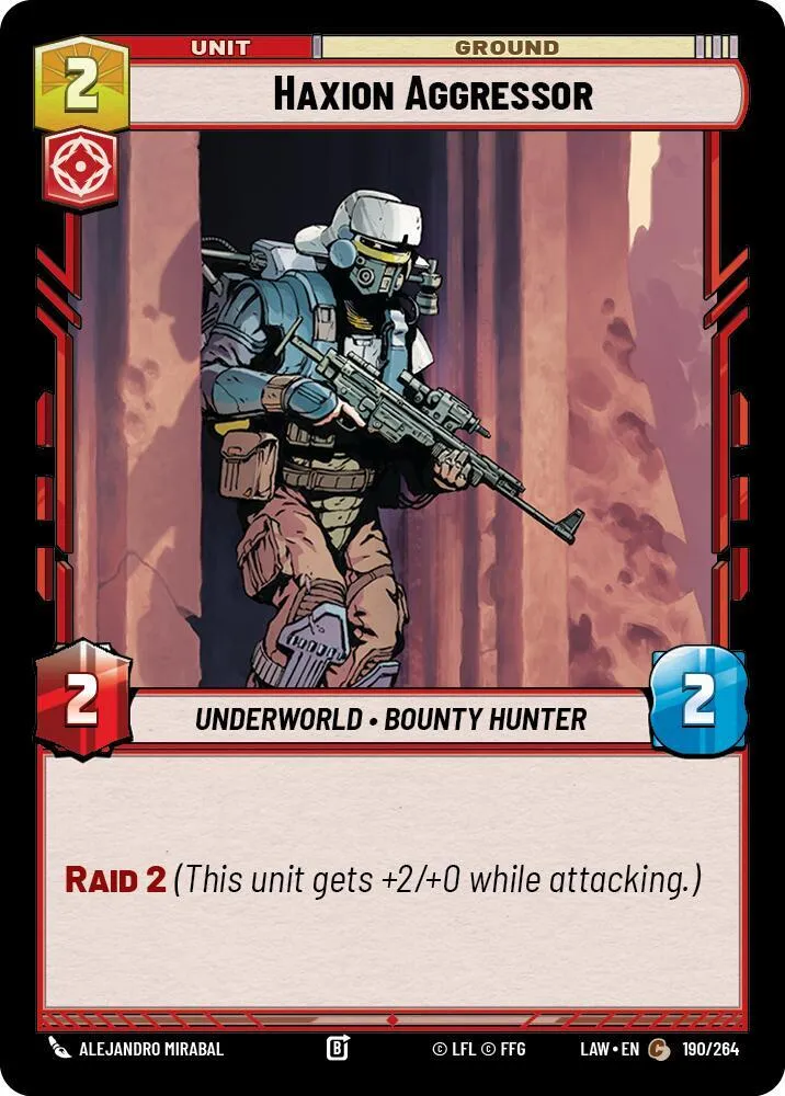 Agresseur d'Haxion — A Lawless Time — Star Wars: Unlimited