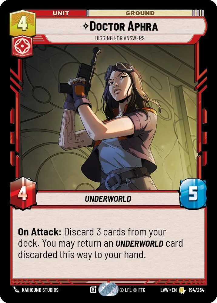 Doctor Aphra - Digging for Answers — A Lawless Time — Star Wars: Unlimited