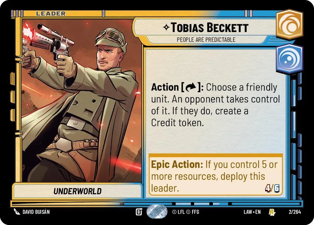 Tobias Beckett - People are Predictable — A Lawless Time — Star Wars: Unlimited