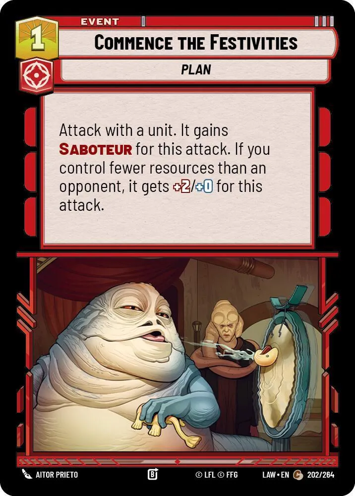 Débuter les Festivités — A Lawless Time — Star Wars: Unlimited